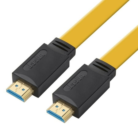 Jasun Flexible HDMI Cord 6 ft 4K 30Hz Support 3840 x 2160 Up to 30Hz FPS 30 AWG 10.2gpbs 4:4:0 8bit 4K Gaming PS4 XBOX TV