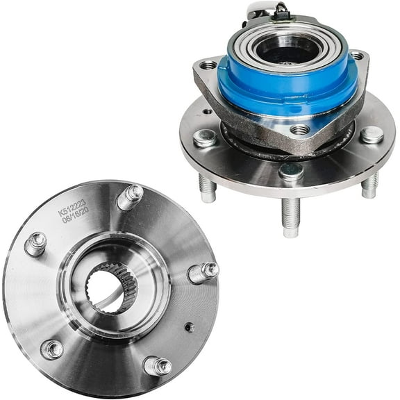 Detroit Axle - 2 Rear Wheel Bearing Hubs for 2003-2007 Cadillac CTS, 2005-2011 STS, 2004 2006 2008 2009 2010 Wheel Hub Bearings Assembly Replacement, Pair Hubs