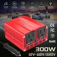 thumbnail image 4 of MDHAND 300 Watts Power Inverter Modified Sine Wave Car Inverter, 12v to 110v/220v,Two AC Outlets,Two USB Ports (3.1 Amp), DC to AC Converter, 4 of 9