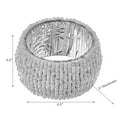 thumbnail image 2 of Beaded Napkin Ring Bulk White - Set of 6, 2 of 4