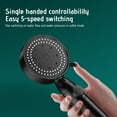 thumbnail image 6 of Btomtd Turbo Shower Head Home Bath Shower Nozzle Water Heater Filter Shower ,5 Bathing Modes, One Pressurised Water Stop Function Shower Head., 6 of 7