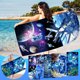 thumbnail image 1 of Xihbxyly Toalla de Playa de Microfibra, Superligera y Resistente a La Arena, de Secado Rápido y Compacta, Ideal para Viajes, Ideal para Piscina y Camping, 70 X 150 Cm., 1 of 3
