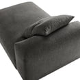 thumbnail image 2 of Solace Modular Upholstered Fabric Armless Chaise Lounge in Charcoal, 2 of 10