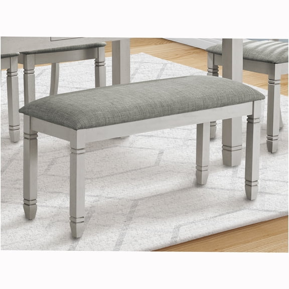 JERFIT Bench 41" Rectangular Kitchen Dining Room Entryway Bedroom Upholstered Wood Grey
