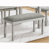 JERFIT Bench 41" Rectangular Kitchen Dining Room Entryway Bedroom Upholstered Wood Grey