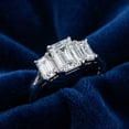 thumbnail image 5 of Pompeii 2.10Ct Emerald Cut Three Stone Diamond Engagement Ring 14k Gold Lab Grown, 5 of 7