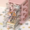 thumbnail image 2 of Almacenamiento de Cajones de Plástico, Caja de Almacenamiento de Escrito de Varios Niveles, Organizador de Cajones de PlásStico Con de Conejito, Contenedor de, 2 of 8