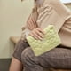 thumbnail image 4 of Clouds Shape Knitted Cosmetic Bag | Striped Color Blocked Portable Organizer | Multi-use Coin Purse | Makeup Storage Pouch | Zipper Closure | Polyester | 24x17x8cm, 4 of 6