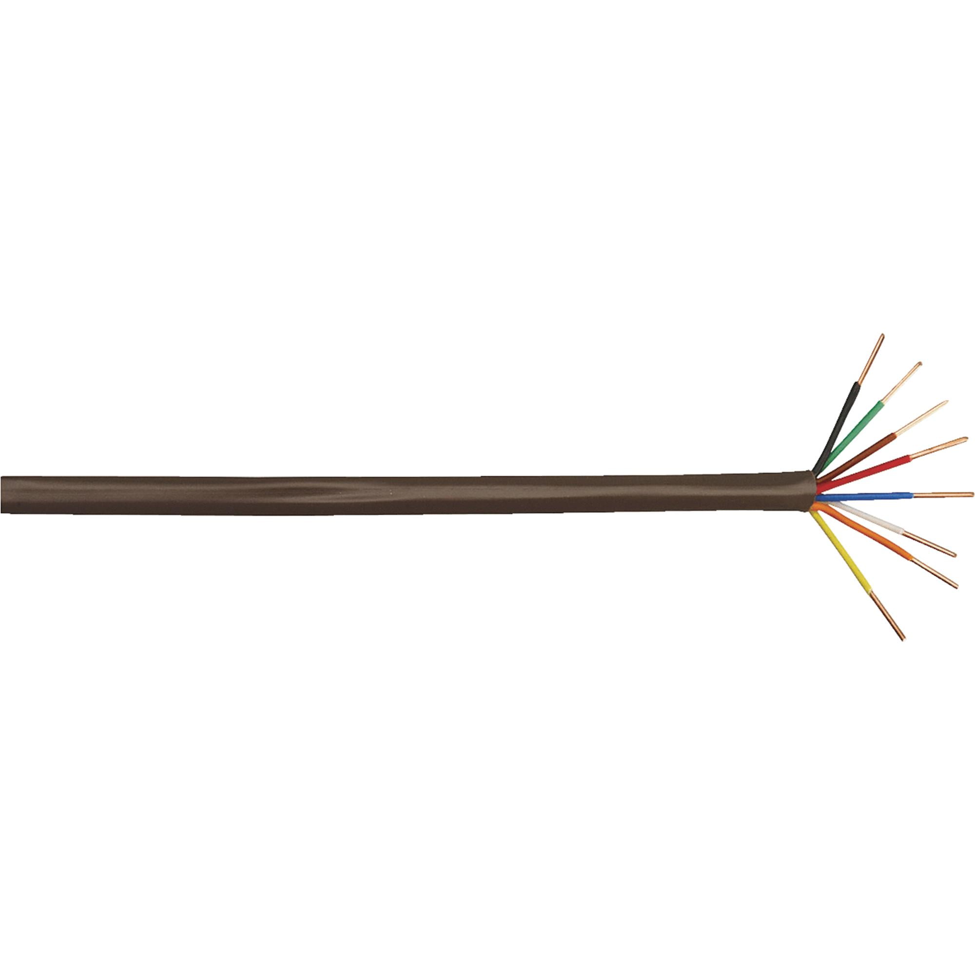 Coleman Cable 553080407 Thermostat Wire, CL2 Solid Bare Copper, 18 8, 250' by Coleman Cable