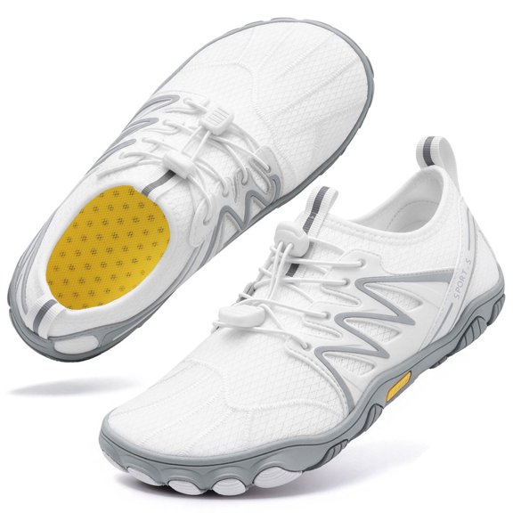 BERANMEY Barefoot Shoes for Women & Men Wide Toe Box Hiking Water Shoes Non-Slip Breathable Swim Surf Shoes for Beach Pool Aqua Running & Walking Fast Drainage & Waterproof Design