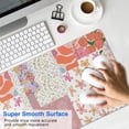 thumbnail image 4 of Long Mouse Pads for Desk,Pioneer Flower Floral Print Pattern Desk Mats on Top Of Desks, Desk Mouse Pad Extra Large with 3mm Non-Slip Base and Stitched Edge for Gaming,Office,Work,Home 31.5"x11.8", 4 of 6