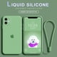 thumbnail image 2 of Para IPhone 6 6s 7 8 Plus X XS Max XR 11 Pro Se 2020 2 Caso Con Correa De Color Caramelo Suave Liqiud Silicona Casos Muñeca Teléfono Espalda Lente Cuadrada Cámara Protector Cubierta, 2 of 4
