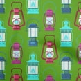 thumbnail image 1 of oneOone Tissu Tabby en Soie Vert Matériau de Robe Rétro Imprimé Tissu au Mètre 42 Pouces de Large, 1 of 5