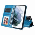 thumbnail image 3 of Funda tipo cartera GANGXUN para Samsung Galaxy S21 Plus , diseño girasol, cuero PU, soporte, cierre magnético, tarjetero, 3 of 5