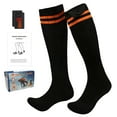 thumbnail image 2 of LAMDAWE Chaussettes Chauffantes pour Hommes Femmes, avec 4 Niveaux de Chauffage, Chaussettes Électriques Réchauffantes d'Hiver avec Contrôle par Application, Chaussettes Thermiques Rechargeables Lavables pour Ski Camping Randonnée Cyclisme Travail Extérieur, 2 of 7