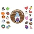 thumbnail image 4 of Pieces Interchangeable Sign Hanger Holiday Door for Seasonal with Welcome Front Decoration Hangs, 4 of 6