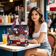 thumbnail image 5 of Lksixu USA 250th Anniversary Tote Bag for Women, Red White and Blue Quilted Shoulder Bag, 1776-2026 Commemorative USA Patriotic Handbag, Reusable Casual Shopping Bags Gifts for Friends Family, 5 of 6
