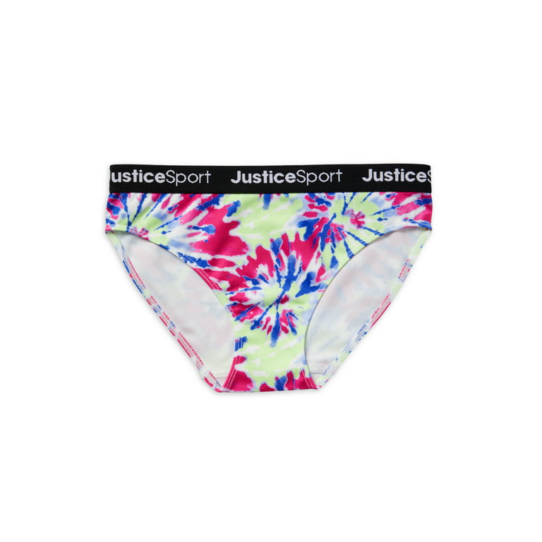 Justice Girls Bikini Underwear, 5-Pack Sizes 6-16 