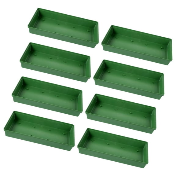 USHOBE 8Pcs Green Plastic Floral Arrangement Supplies for Elegant Wedding Decorations
