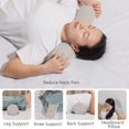 thumbnail image 4 of TERGAYEE Pillows Neck Pillow For Sleeping Memory Foam Washable Cervical Neck Pillow For Neck Pain Relief Multi Functional Home Office Travel Yoga Round Cylinder Bolste Home Supplies, 4 of 7