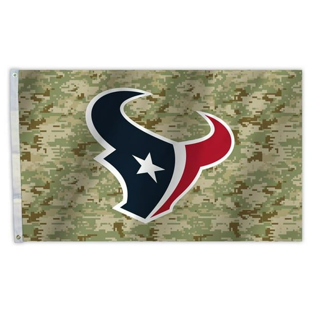 Fremont Die 95063B 3 x 5 Pi. Houston Drapeau Texans avec Oeillets - Conception de Camouflage
