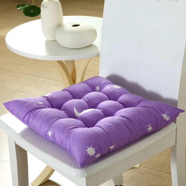 Fiudx Cojín con Estampado de Estrellas, Espuma Viscoelástica de Mayor Comodidad, Tejido Cepillado Grueso, Tacto Suave, Versátil para Interior y Exterior, Oficina, Comedor y Estudio, 41 X 41 Cm.