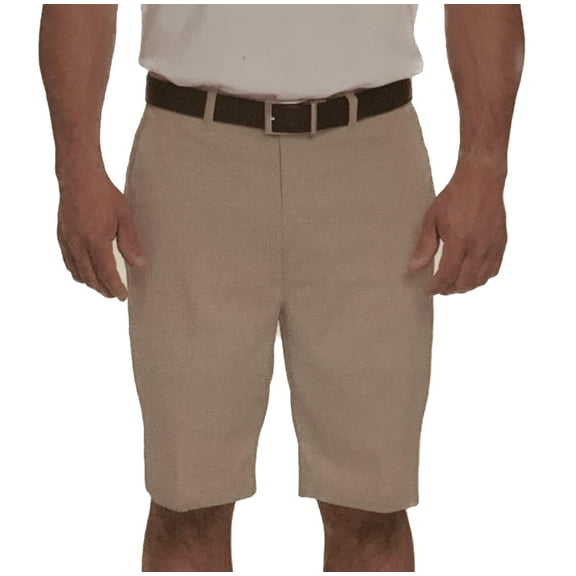 Pebble Beach Men's Dry-Luxe Comfort Flex Performance Short (32, Chinchilla)