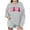 Gray, variant on Mama Sweatshirts Women MAMA Graphic Crewneck Sweatshirt Mom Gift Shirt Trendy Casual Long Sleeve Drop Shoulder Pullover Tops Black M