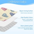 thumbnail image 4 of Ironing Mat Portable Ironing Blanket for Table Top Travel Ironing Pad for Washer Dryer 27.6" x 47.2" Pink and Blue Heart Pattern, 4 of 6
