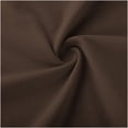 thumbnail image 6 of Women's V Neck T Shirts Solid Color 3/4 Length Sleeve Tops for Women Casual Loose Fit Base Tees, Brown|V-neck L, 6 of 7