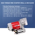 thumbnail image 3 of Motor de arranque BUSIDN de alto torque 2,0 kW, 3 HP, 9 dientes para Chevy V6-V8, 3 of 6