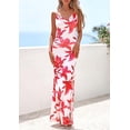 thumbnail image 3 of PRETTYGARDEN Women's Summer Floral Maxi Dress Spaghetti Strap Mesh Spring Wedding Guest Dresses Beach Vacation Sundress, 3 of 10