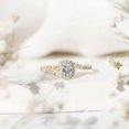 thumbnail image 6 of Rosec Jewels - Lab Created Diamond Bypass Engagement Ring for Women - EF-VS Quality Certified, 10K Yellow Gold, US 3.00, 6 of 9