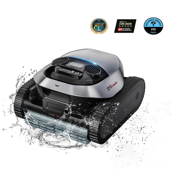 DREAME Z1 Pro Cordless Robotic Pool Cleaner, LiFi Remote Control, 8000 GPH Suction, Waterline Horizontal Cleaning, Auto-Retrieval, Automatic Pool Vacuum for Above & In-Ground Pools, Upgraded Version