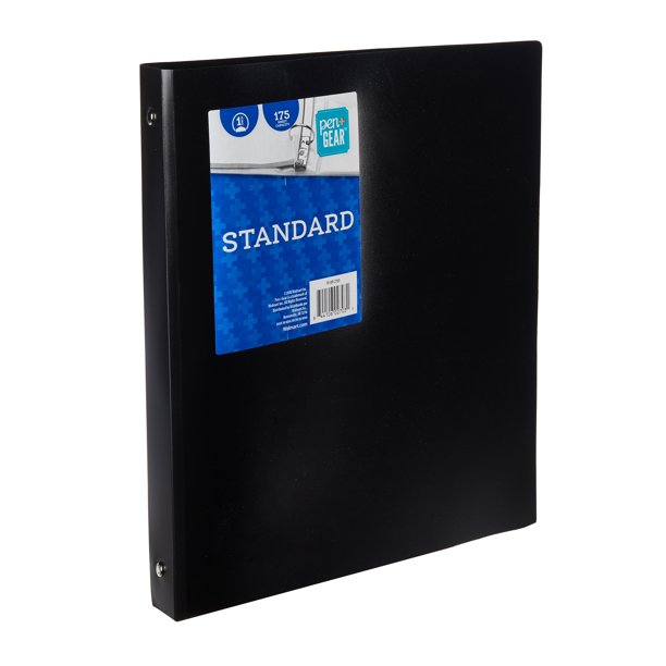 Pen + Gear 3Ring Binder with 1Inch Round Rings (Colors May Vary