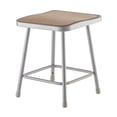thumbnail image 2 of National Public Seating (2 Pack) NPS® 18" Heavy Duty Square Seat Steel Stool, Grey, 2 of 2