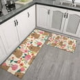 thumbnail image 2 of Pomeranian Dogs and Pioneer Flower Kitchen Rugs Sets Of 2,Anti Fatigue Kitchen Mat Rugs Non Slip Washable,Decorative Kitchen Floor Mats for Kitchen,Sink,Laundry,17"x30"+17"x47", 2 of 7