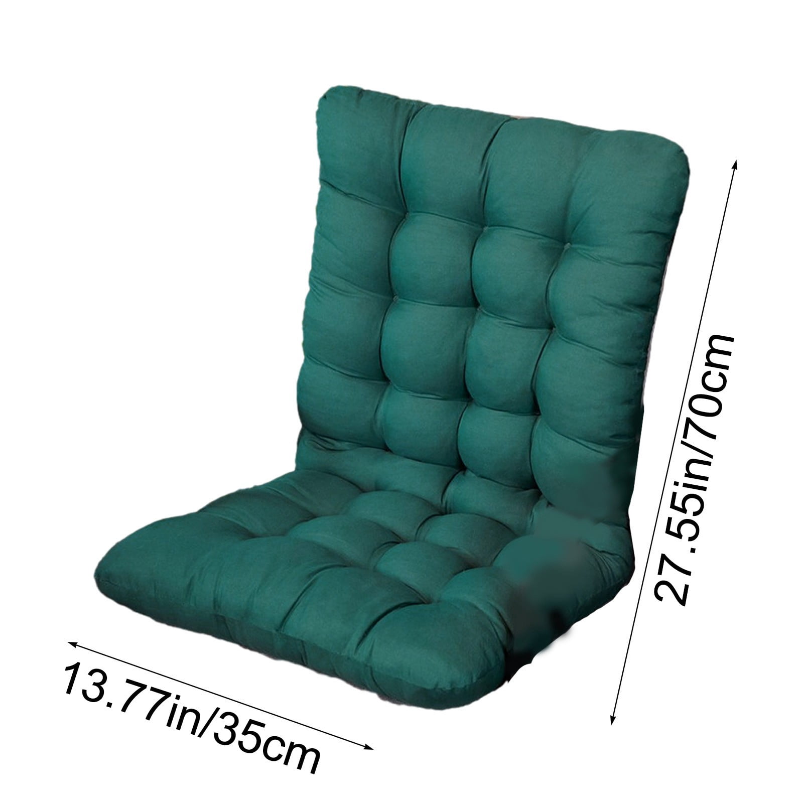 Tyidzon Seat Cushion Outdoor Chair Cushion, Patio Chair Cushion with Tie, Tufted Replacement for Patio Furniture, 14X28 Inches