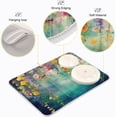 thumbnail image 4 of Dish Drying Mat Art Flower Painting Absorbent Dry Mats for Dishes Draining Pad for Kitchen Countertop 18" x 24", 4 of 7