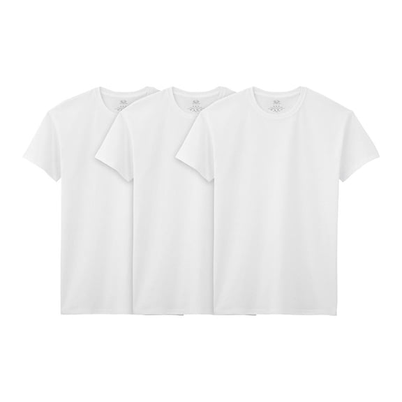 Playera Interior Fruit Of The Loom para Hombre, Cuello Redondo 3 Piezas Blanco Talla CH