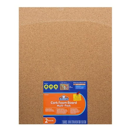Elmer's Cork Foam Board, 16x20, 2pk