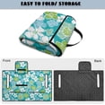 thumbnail image 6 of Pzuqiu Teal Floral Quilted Golf Cart Seat Cover - 2-Person With 4 Pockets, Non-Slip Protector For Golfers Outdoor Golfing, 6 of 9