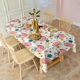 thumbnail image 4 of Colorful Football Helmets and Flowers Pattern Rectangle Tablecloth 60"x120",Waterproof Polyester Rectangle Table Cloth, Wipeable Spillproof Polyester Tablecloth for Dining, Camping, Indoor and Outdoor, 4 of 6