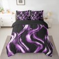 thumbnail image 2 of Homewish Geometric Stripes 7-Piece Reversible Queen Comforter Set, Vintage Design, 2 of 8