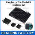 thumbnail image 2 of 4pcs/set DIY Raspberry Pi Aluminum Heatsink Kit With Thermal Pad for Raspberry Pi 4 / 4B Model B Blue With Pad 4sets(16pcs), 2 of 6