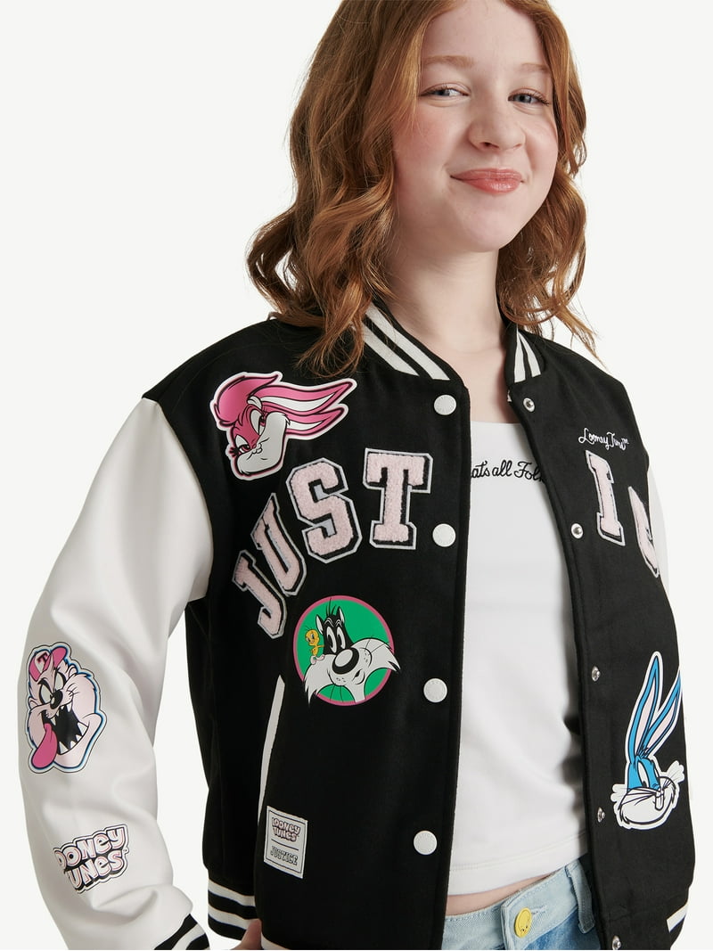 Justice x Looney Tunes Bomber, Sizes XS - XLP - Walmart.com