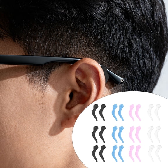 Anti Slip Silicone Ear Hooks Grips for Eyeglasses Sunglasses Reading Glasses Retainer Sports Accessories