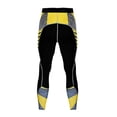 thumbnail image 5 of AJGRHE Men's Fitness Sweatpants Running Training Athletic Breathable Gym Pants Compression Pants Men UV Blocking Running Tights Gym Yoga Leggings for Athletic Workout Yellow S, 5 of 5