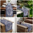 thumbnail image 5 of Retro Bohemia Table Runner 70 Inches Long,Southwest Ethnic Tribal Geometric Print Purple Cotton Linen Table Runners Dresser Scarves,Fabric Tabletop Scarf Furniture Cover for Home Dinner Party 13"x70", 5 of 9