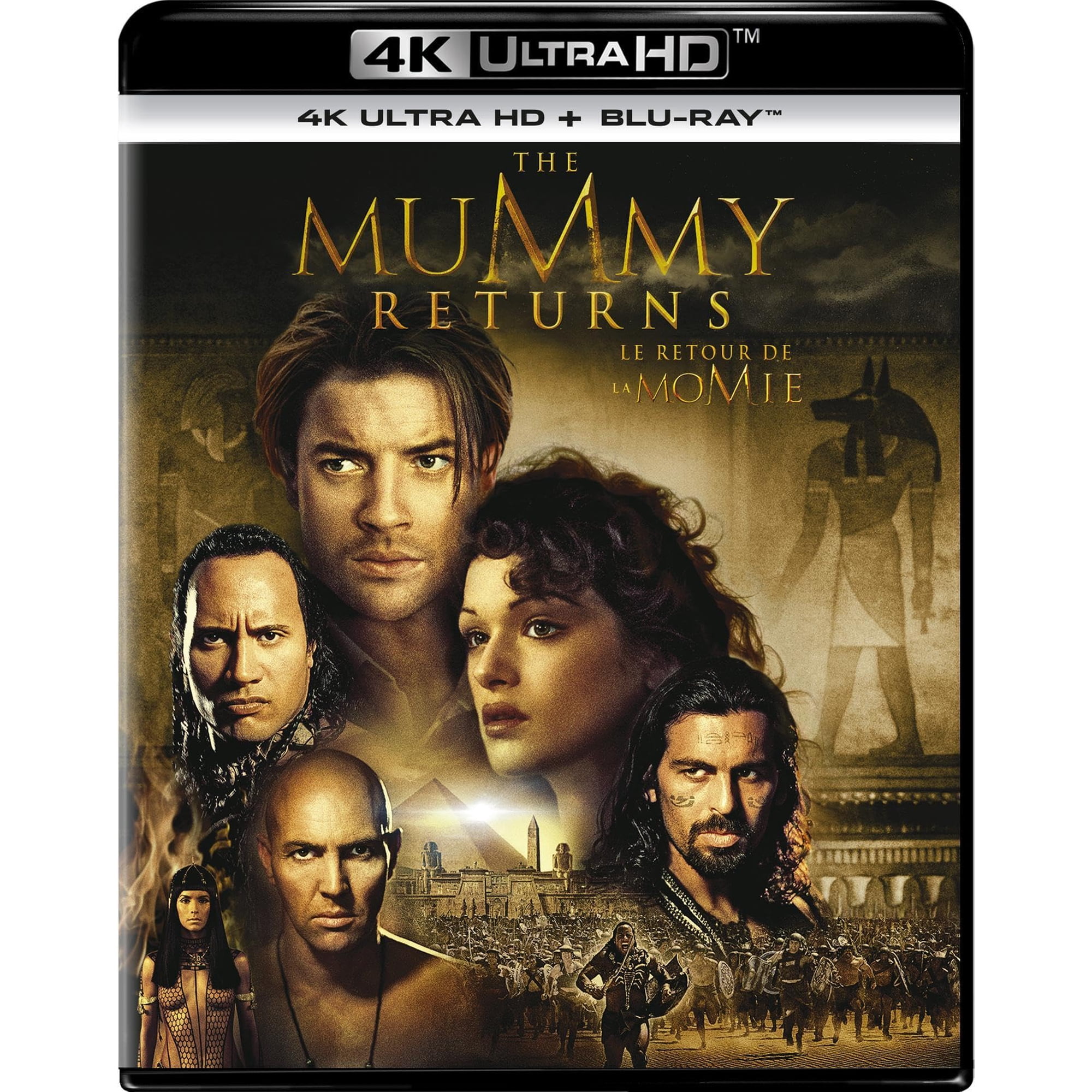 The Mummy Returns (Blu-ray) Arnold Vosloo Brendan Fraser Dwayne 'The Rock' Johnson John Hannah